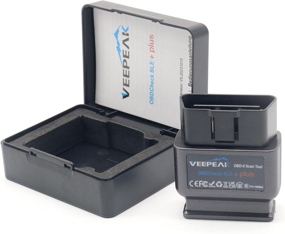 Veepeak OBDCheck BLE+ dongle and case